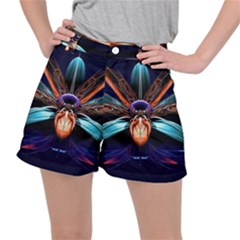 Fractal Flower Ripstop Shorts by Sparkle