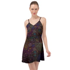 Fractal Leafs Summer Time Chiffon Dress by Sparkle