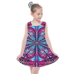 Fractal Flower Kids  Summer Dress by Sparkle