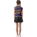 Fractal Illusion Kids  Raglan Cap Sleeve Tee View2
