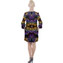 Fractal Illusion Open Neck Shift Dress View2