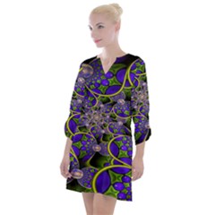 Fractalbubbles Open Neck Shift Dress by Sparkle