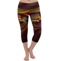 Fractal Illusion Capri Yoga Leggings by Sparkle