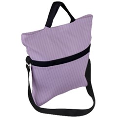 Wisteria Purple - Fold Over Handle Tote Bag by FashionLane