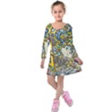 The Illustrated Alphabet - P - by LaRenard Kids  Long Sleeve Velvet Dress View1