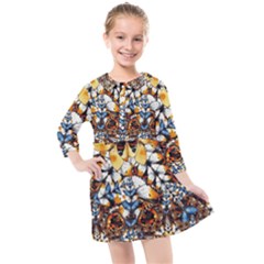 Butterfly Blaster - By Larenard Kids  Quarter Sleeve Shirt Dress by LaRenard