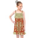 Roses Decorative In The Golden Environment Kids  Overall Dress View1