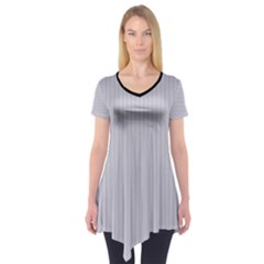 Cloudy Grey - Short Sleeve Tunic  by FashionLane