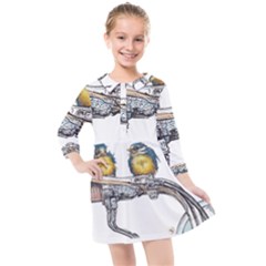 Biker Chicks - By Larenard Kids  Quarter Sleeve Shirt Dress by LaRenard