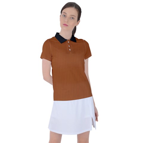 Burnt Orange - Women s Polo Tee by FashionLane