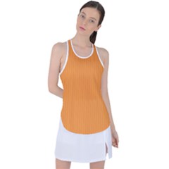 Deep Saffron - Racer Back Mesh Tank Top by FashionLane