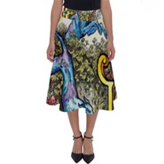 The Illustrated Alphabet - G - By Larenard Perfect Length Midi Skirt by LaRenard