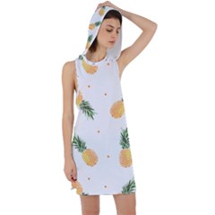 Pineapple Pattern Racer Back Hoodie Dress by goljakoff