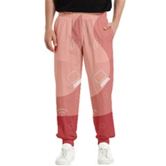 Online Woman Beauty Pink Men s Elastic Waist Pants by Mariart