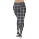 Gray plaid Velvet Leggings View2