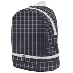 Gray Plaid Zip Bottom Backpack by goljakoff