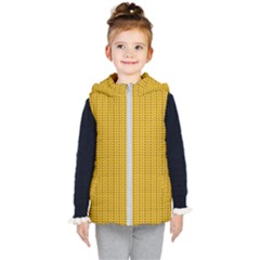 Knitted Pattern Kids  Hooded Puffer Vest by goljakoff