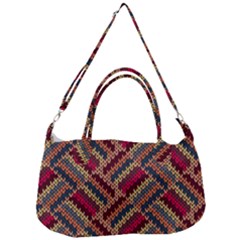 Geometric Knitting Removal Strap Handbag by goljakoff