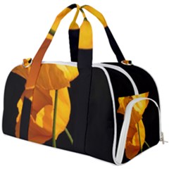 Yellow Poppies Burner Gym Duffel Bag by Audy