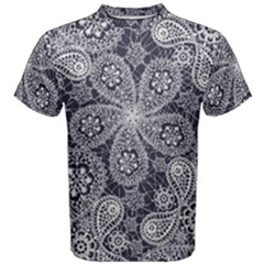 White Flower Mandala Men s Cotton Tee by goljakoff