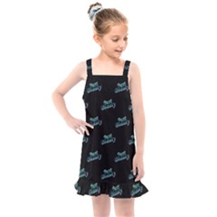 Just Beauty Words Motif Print Pattern Kids  Overall Dress by dflcprintsclothing