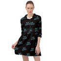 Just Beauty Words Motif Print Pattern Mini Skater Shirt Dress View1