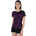 Purple alcohol ink Back Cut Out Sport Tee View1