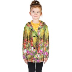 Forest Flowers  Kids  Double Breasted Button Coat by ArtsyWishy