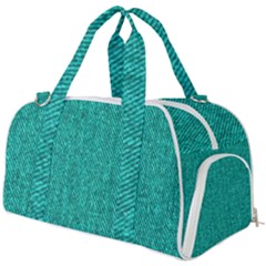 Green Denim Burner Gym Duffel Bag by ArtsyWishy