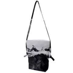 Whale In Clouds Folding Shoulder Bag by goljakoff