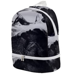 Whale In Clouds Zip Bottom Backpack by goljakoff