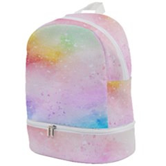 Rainbow Splashes Zip Bottom Backpack by goljakoff