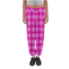 Pink Diamond Pattern Women s Jogger Sweatpants by ArtsyWishy