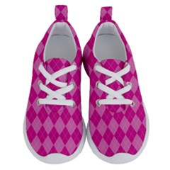 Pink Diamond Pattern Running Shoes by ArtsyWishy