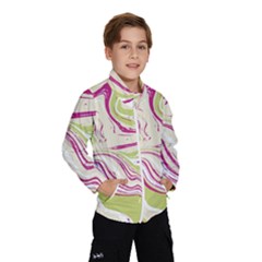 Vector Vivid Marble Pattern 6 Kids  Windbreaker by goljakoff