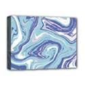 Blue Vivid Marble Pattern Deluxe Canvas 16  x 12  (Stretched)  View1