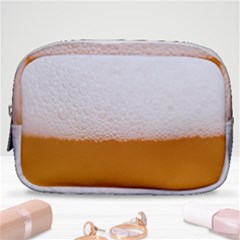 Beer Foam Bubbles Alcohol  Glass Make Up Pouch (small) by Amaryn4rt