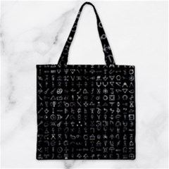 Alchemical Symbols - Collected Inverted Zipper Grocery Tote Bag by WetdryvacsLair