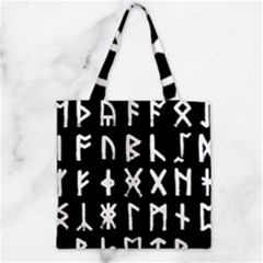 The Anglo Saxon Futhorc Collected Inverted Zipper Grocery Tote Bag by WetdryvacsLair