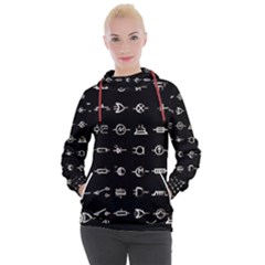 Electrical Symbols Callgraphy Short Run Inverted Women s Hooded Pullover by WetdryvacsLair