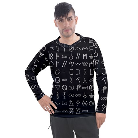 Hobo Signs Collected Inverted Men s Pique Long Sleeve Tee by WetdryvacsLair