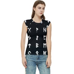 Elder Futhark Rune Set Collected Inverted Women s Raglan Cap Sleeve Tee by WetdryvacsLair