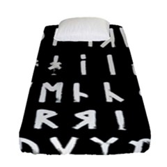 Complete Dalecarlian Rune Set Inverted Fitted Sheet (single Size) by WetdryvacsLair