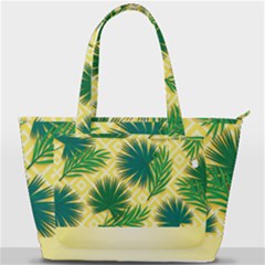 Yellow Tropical Pattern Back Pocket Shoulder Bag  by designsbymallika