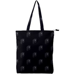 Arfican Head Sculpture Motif Print Pattern Double Zip Up Tote Bag by dflcprintsclothing