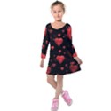 Multicoeur Kids  Long Sleeve Velvet Dress View1