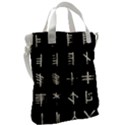 Ogham Rune Set Complete Inverted Canvas Messenger Bag View2