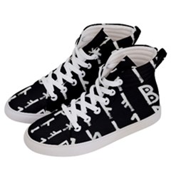 Medieval Runes Collected Inverted Complete Women s Hi-top Skate Sneakers by WetdryvacsLair