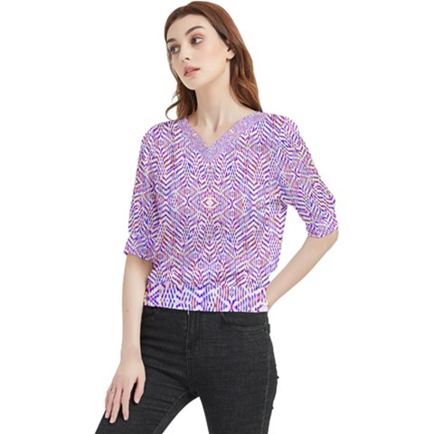 Stary Stars Quarter Sleeve Blouse by Sparkle