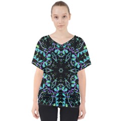 Kolodo Blue Cheer V-neck Dolman Drape Top by Sparkle